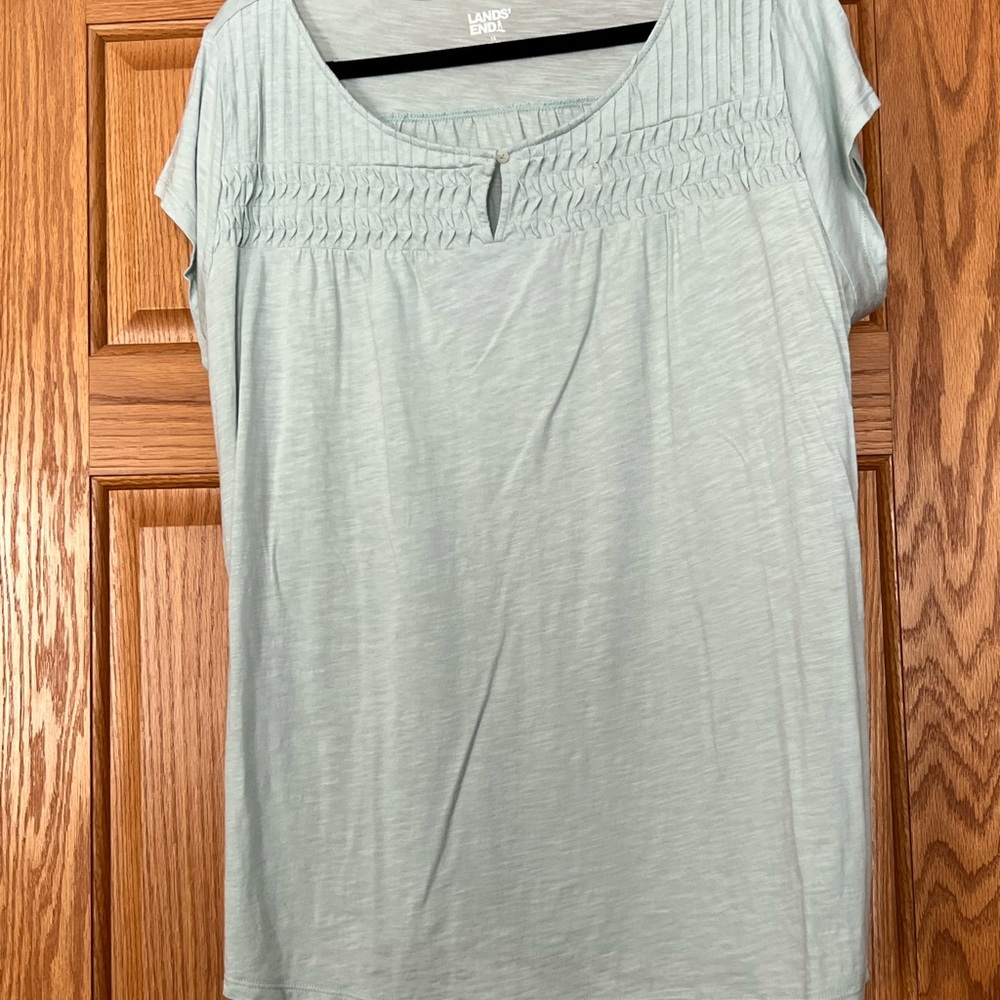 Lands' End Women's Soft Green Blouse